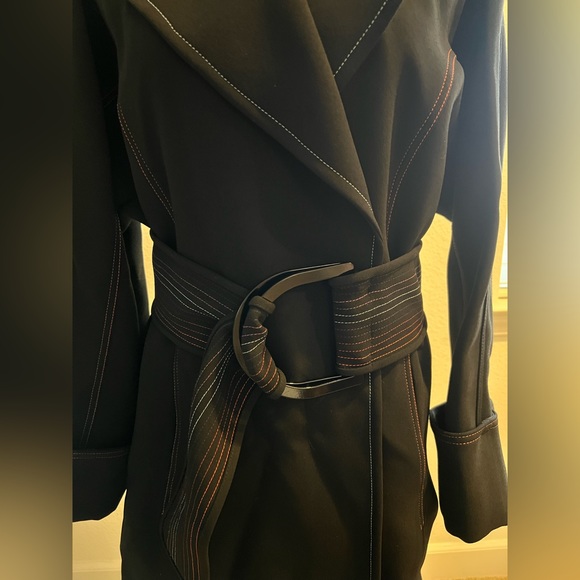 DVF Runway oversized Rainbow Belted Trench Coat NWT - Picture 7 of 12